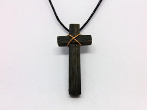 Wooden Cross Celtic Necklace by Crafty Irish Beggars