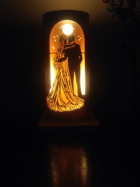 Handcrafted Wedding Couple Night Light by Tique Lights