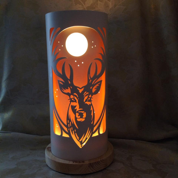 Handcrafted Stag Head Night Light by Tique Lights