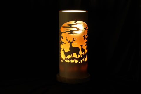 Handcrafted Stags Night Light by Tique Lights
