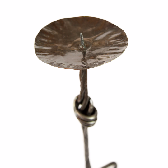 Iron Hand Forged Candle Holder by Peter Cassidy