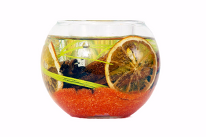 Unique Handmade Mini Fish Bowl Gel Tealight Candle by Enjoy Candles