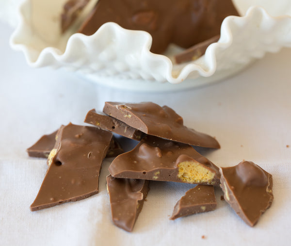 Honey Comb Chocolate Shards by Glaslough Chocolates