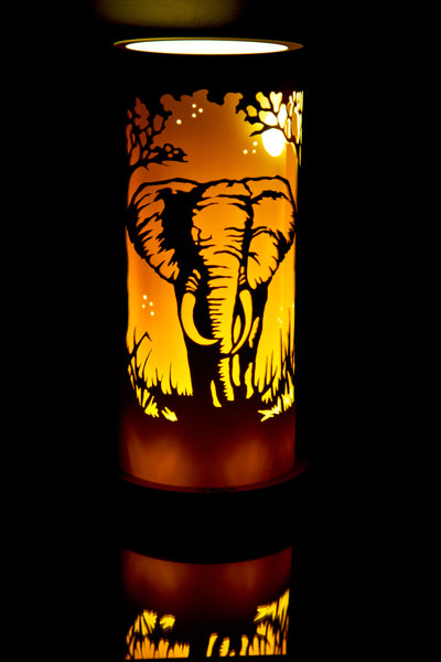 Handcrafted Bull Elephant Night Light by Tique Lights