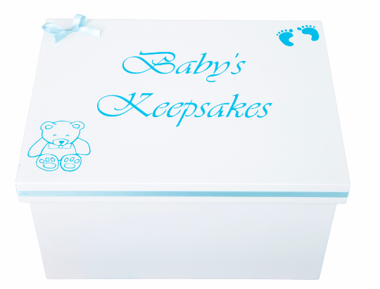 Personalised Baby Boy Keepsake Box by PD's Workshop