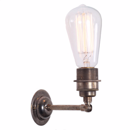 Vintage Minimalist Wall Light with Swivel Brackets by Mullan Lighting