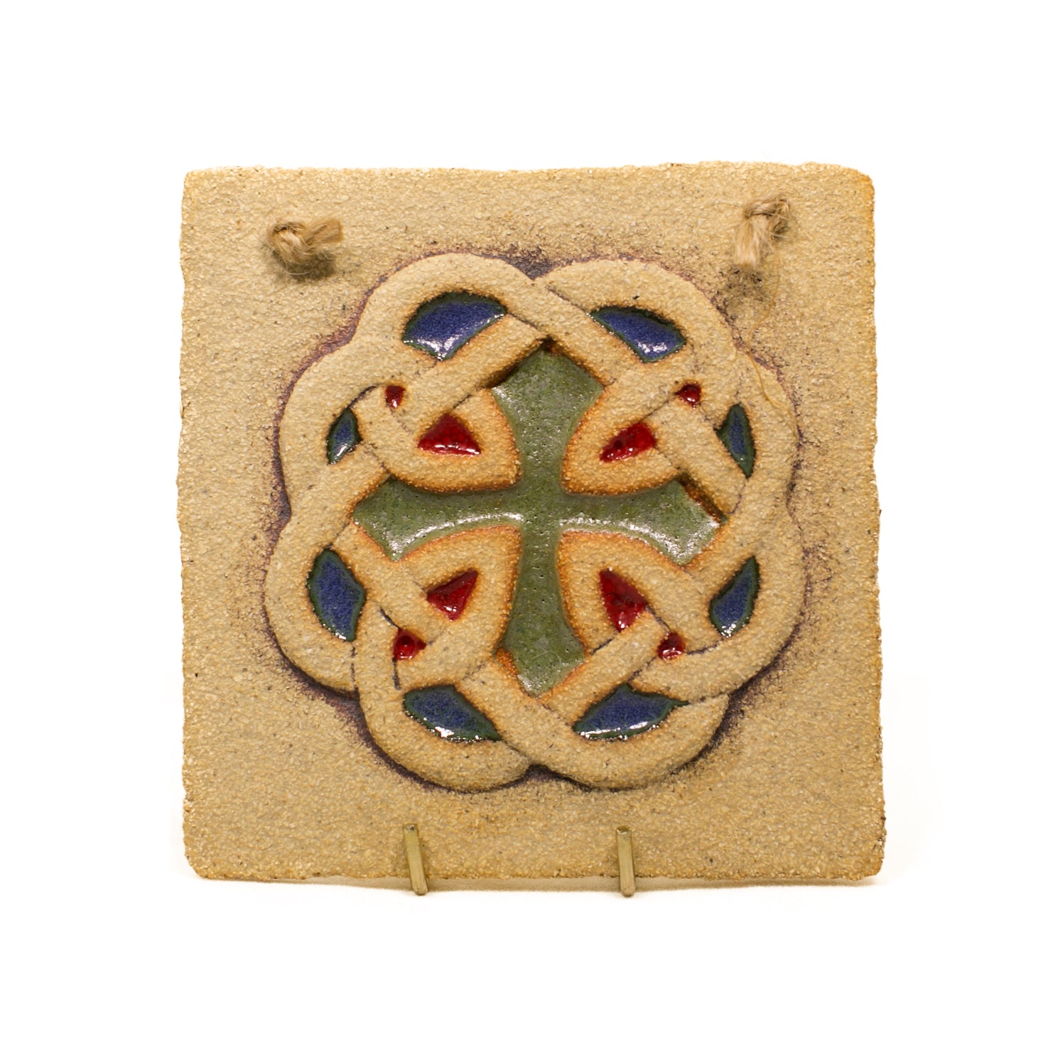 Hanging Celtic Knot Plaque by Michelle Butler Ceramics