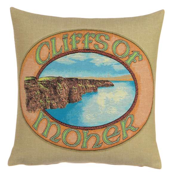 Cliffs of Moher Cushion Cover by Tooraloora