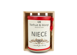 Niece Personalised Gift Candle by Enjoy Candles