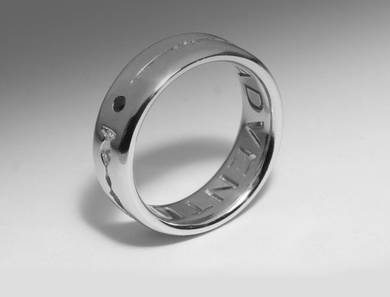 Personalised Ring with Soundwave & Lyrics by INNU Jewellery
