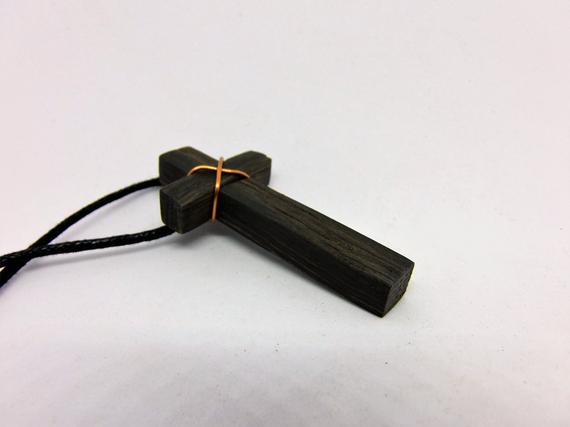 Wooden Cross Celtic Necklace by Crafty Irish Beggars