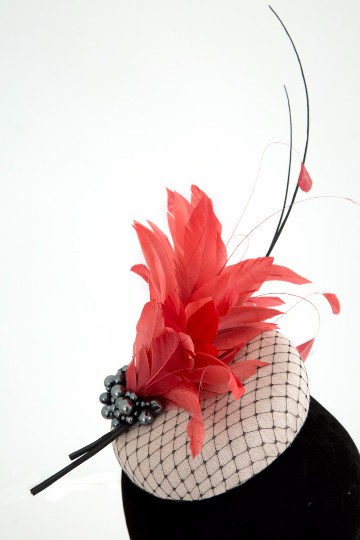 Leah - Wedding Hat Fascinator by Anita McKenna Designs
