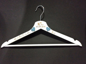 Personalized Wedding Hangers by Monson Irish Jewelry