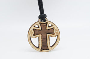 Round Cross Pendant by Monson Irish Jewelry