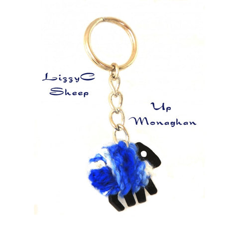 Monaghan Sheep Key Ring- LizzyCSheep by Liz Christy